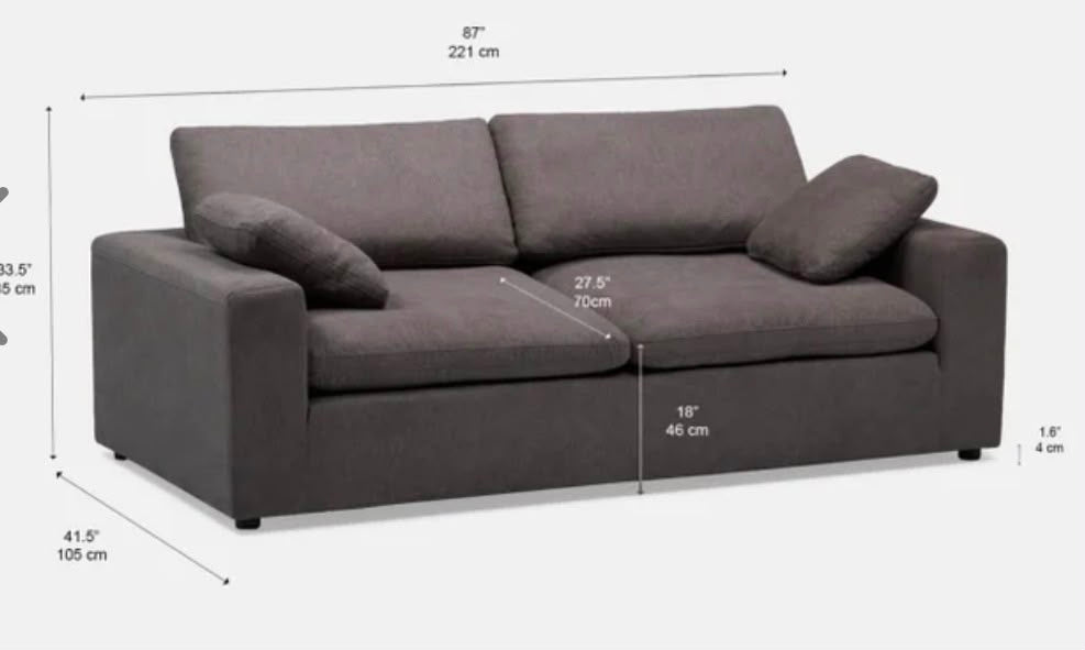 Structube Soft 3 Seater Sofa