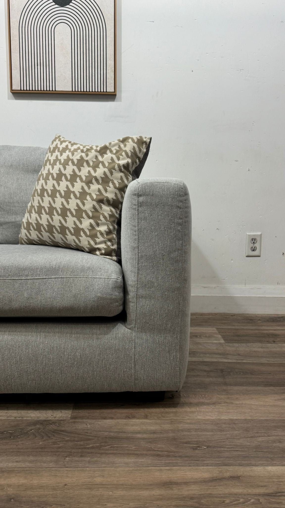 Grey Reversible Sectional Sofa