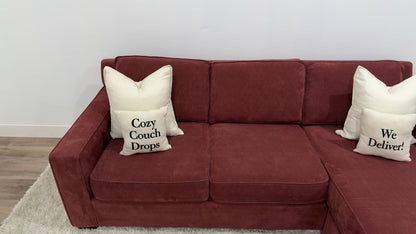 Red Reversible Sectional Sofa