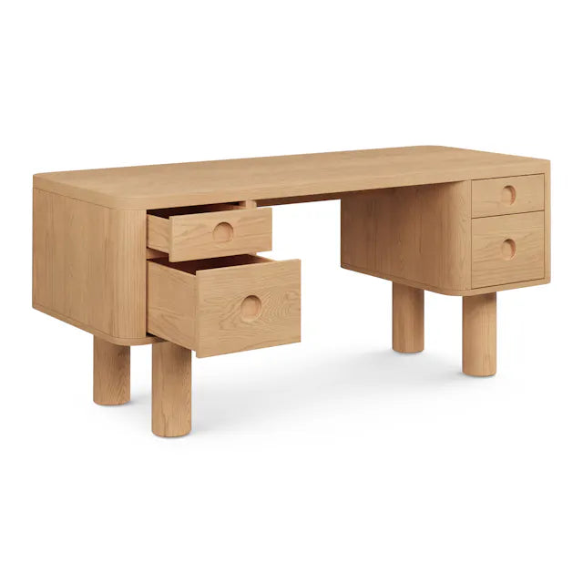 Article Adel 66.5" Desk - White Oak