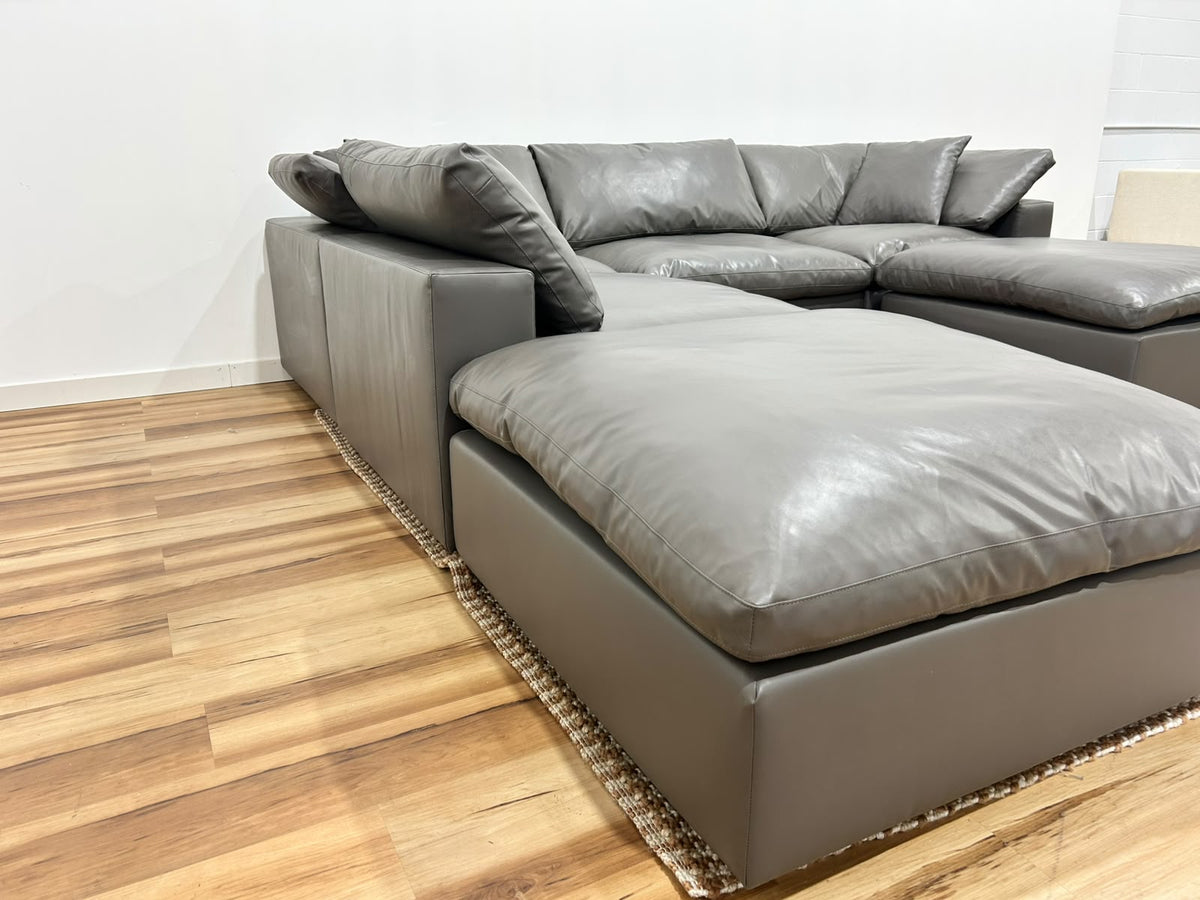 Modway Vegan Leather Cloud Modular Sofa