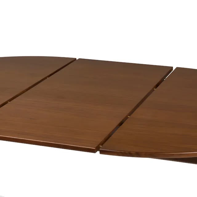 Article Heidi 48" - 67.75" Extendable Round Dining Table - Walnut