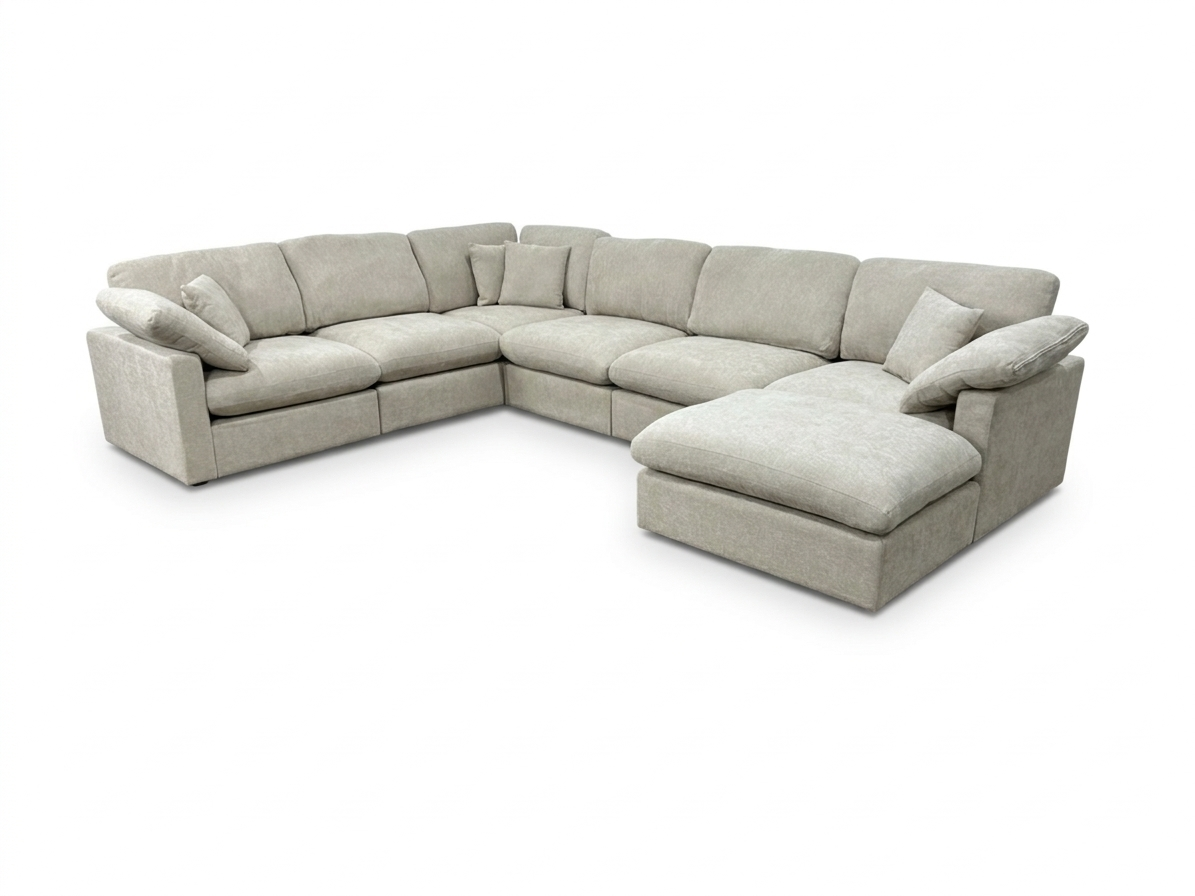 New Modular Sofa 7pc Beige - Pre-order (Back in stock early June)