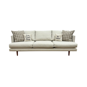 MCM Style Sofa Ivory 83.5”