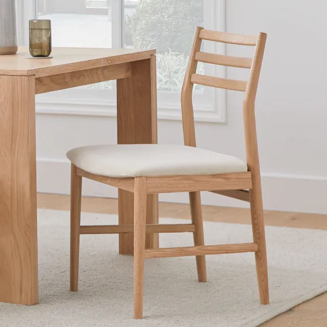 Article Wosla Dining Chair - Oak And Bristol Ivory