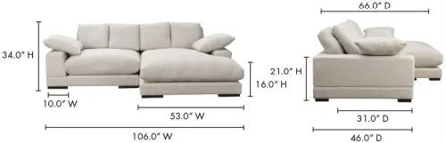 Moe's Plunge Reversible Sofa