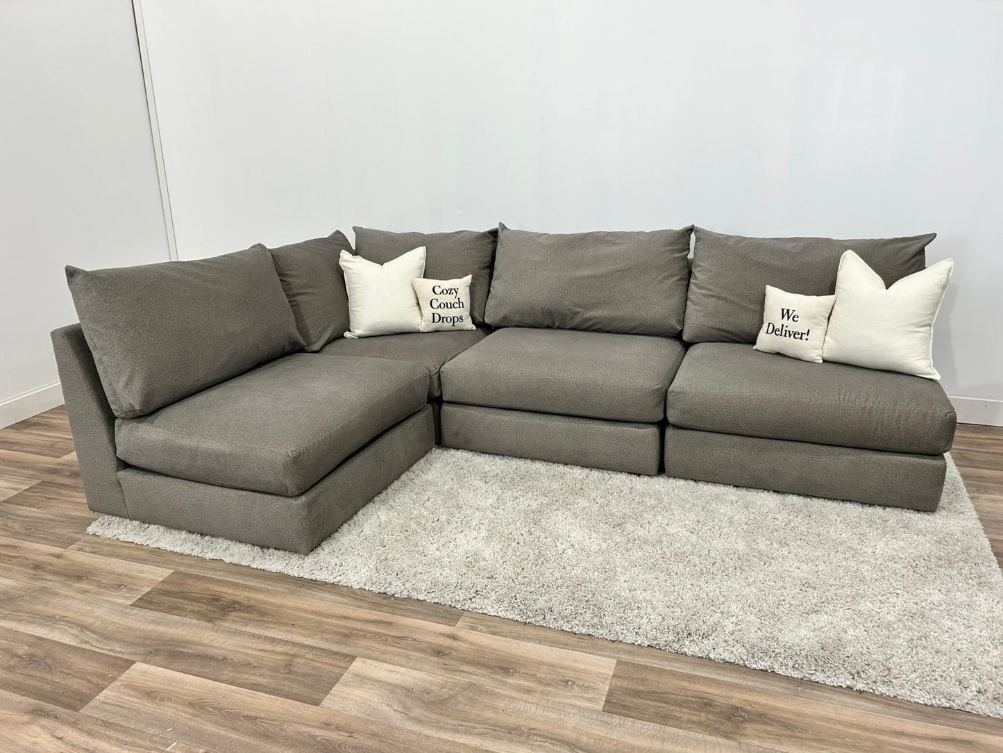 Khaki/Grey Modular Sofa