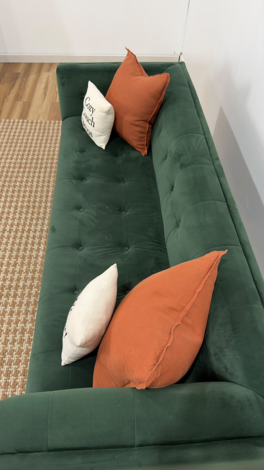 Structube Loretta Velvet 3 Seater Sofa 84”