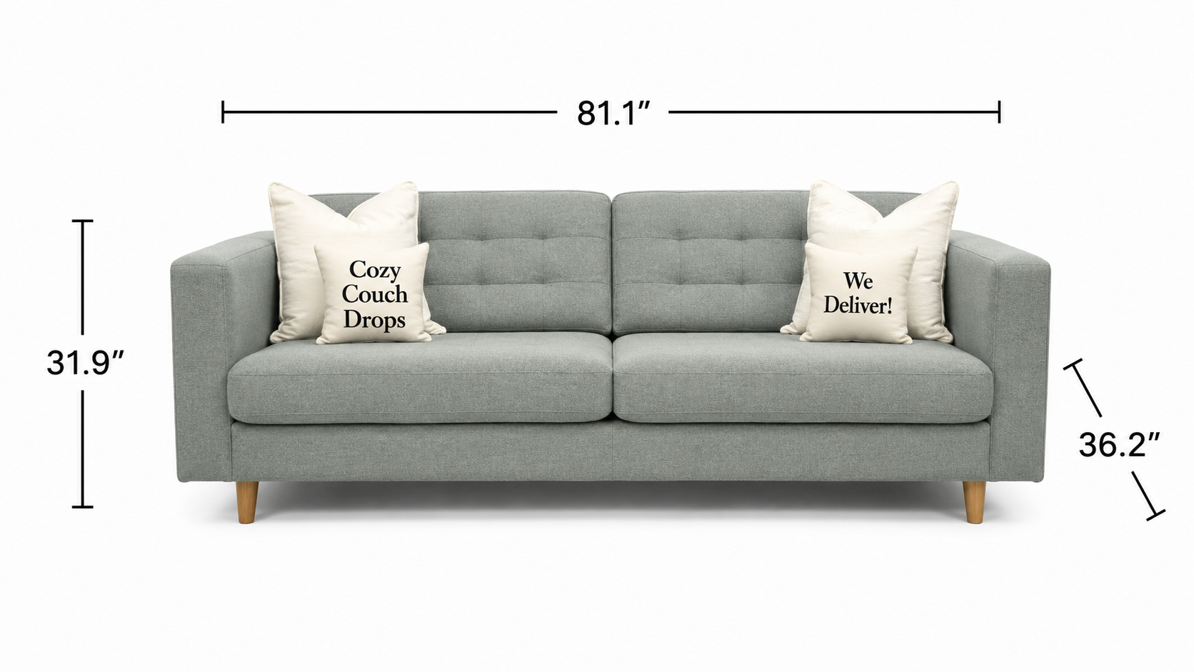 Green Ikea Morabo 3 Seater Sofa