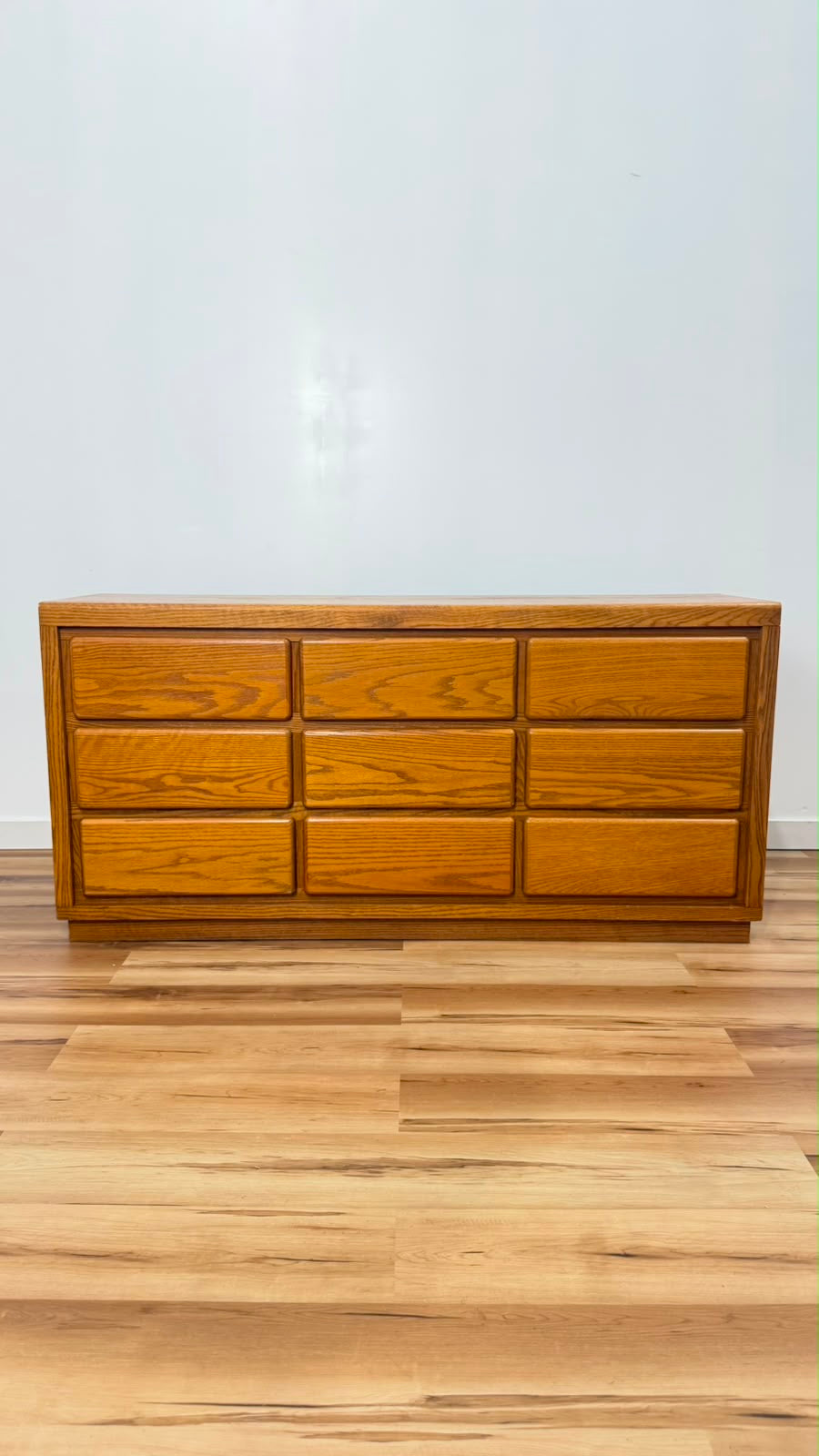 Westmark Furniture 9 Drawer Dresser- Oak