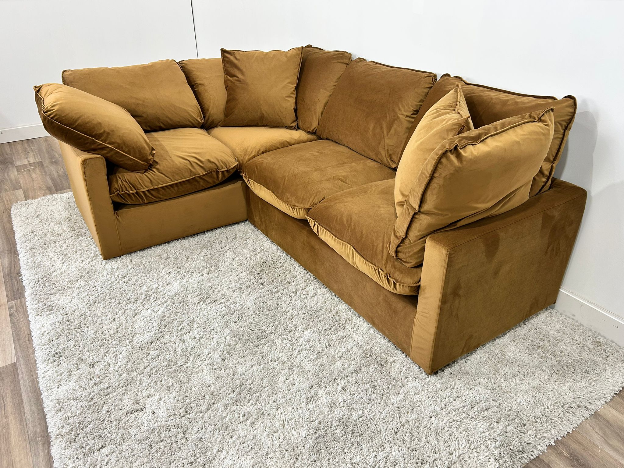 Couch Haus Custom Sectional Velvet Mustard