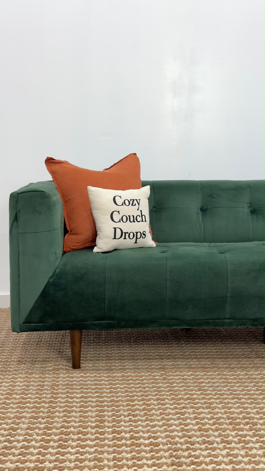 Structube Loretta Velvet 3 Seater Sofa 84”