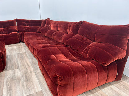 R.S Furniture Inc modular velvet sofa