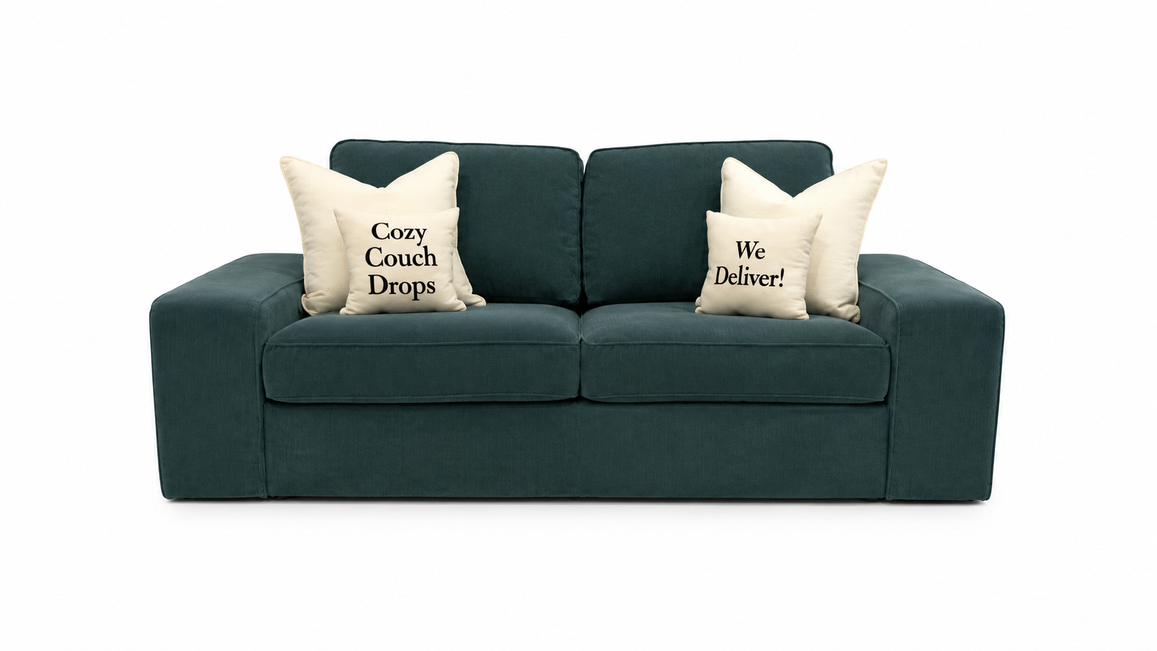 Turquoise Ikea 2 Seater Loveseat