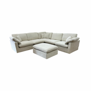 The Nest Modular Sofa 5pc + Ottoman Cream