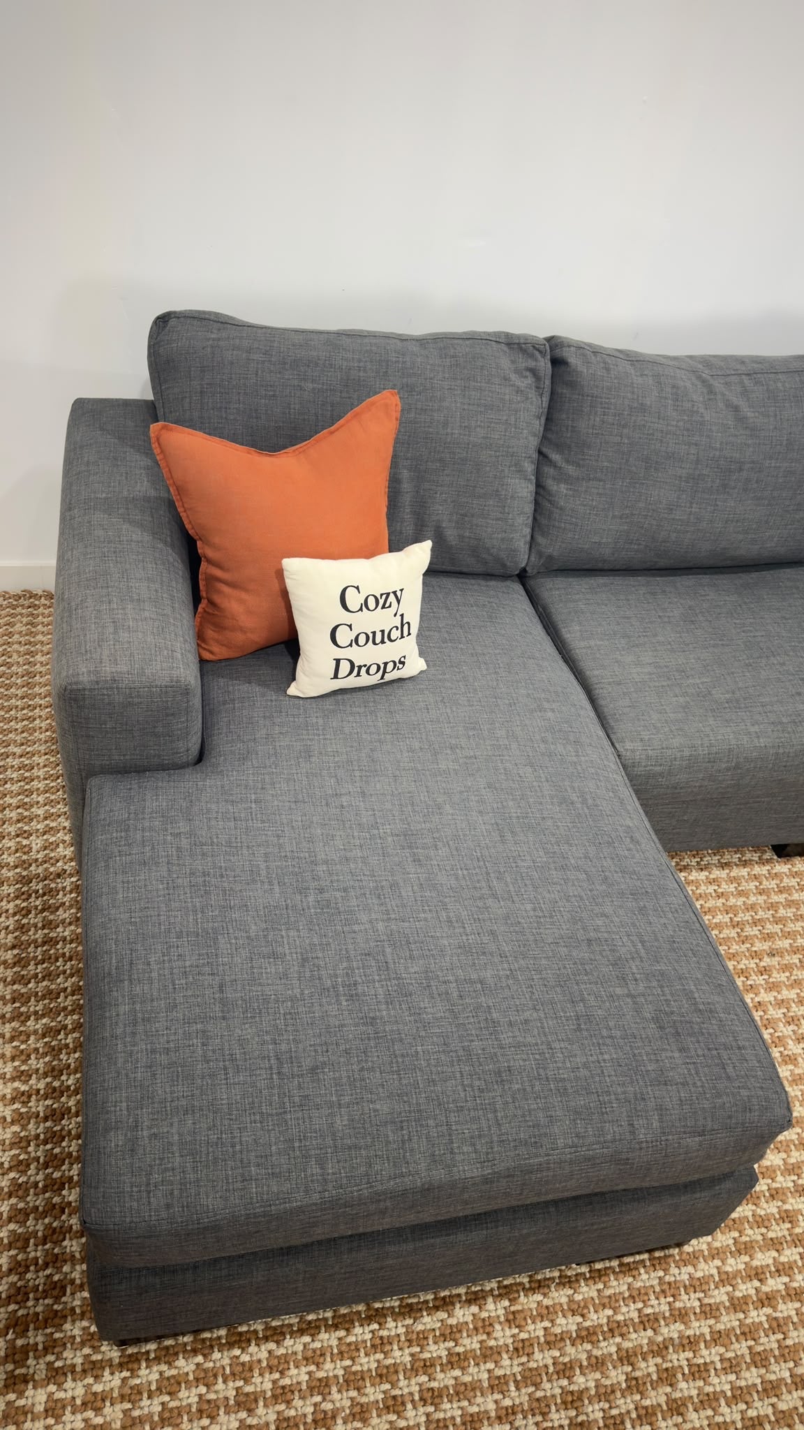 Q Living Reversible Sectional Sofa 108”