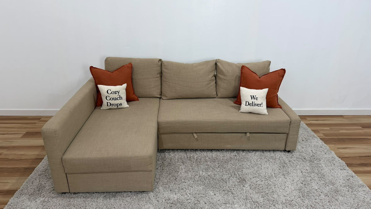 Beige Ikea Friheten Reversible Sofabed 90”
