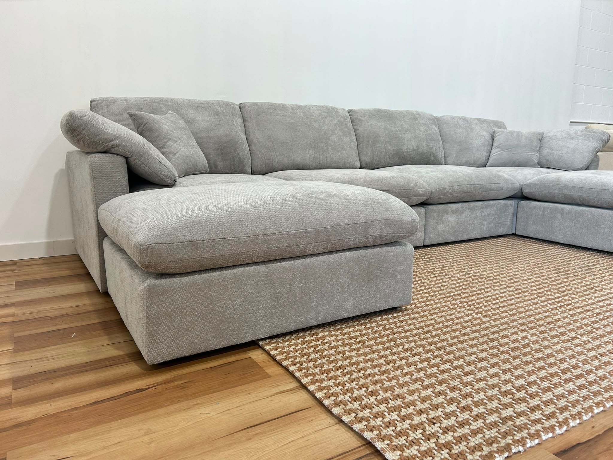 The Nest Modular Sofa 6pc Light Grey