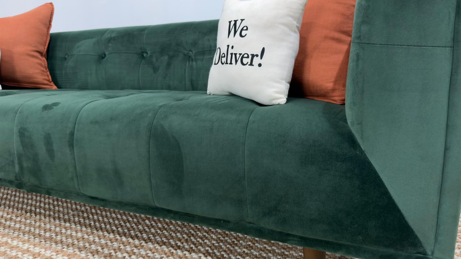 Structube Loretta Velvet 3 Seater Sofa 84”