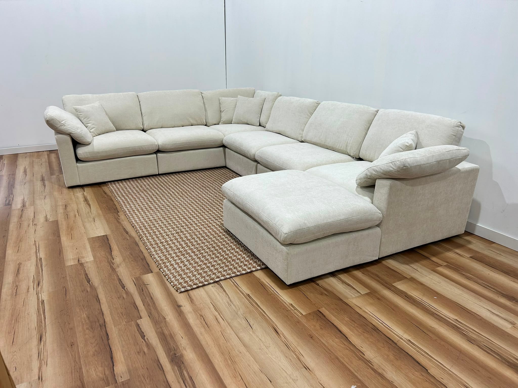 The Nest Modular Sofa 7pc Cream