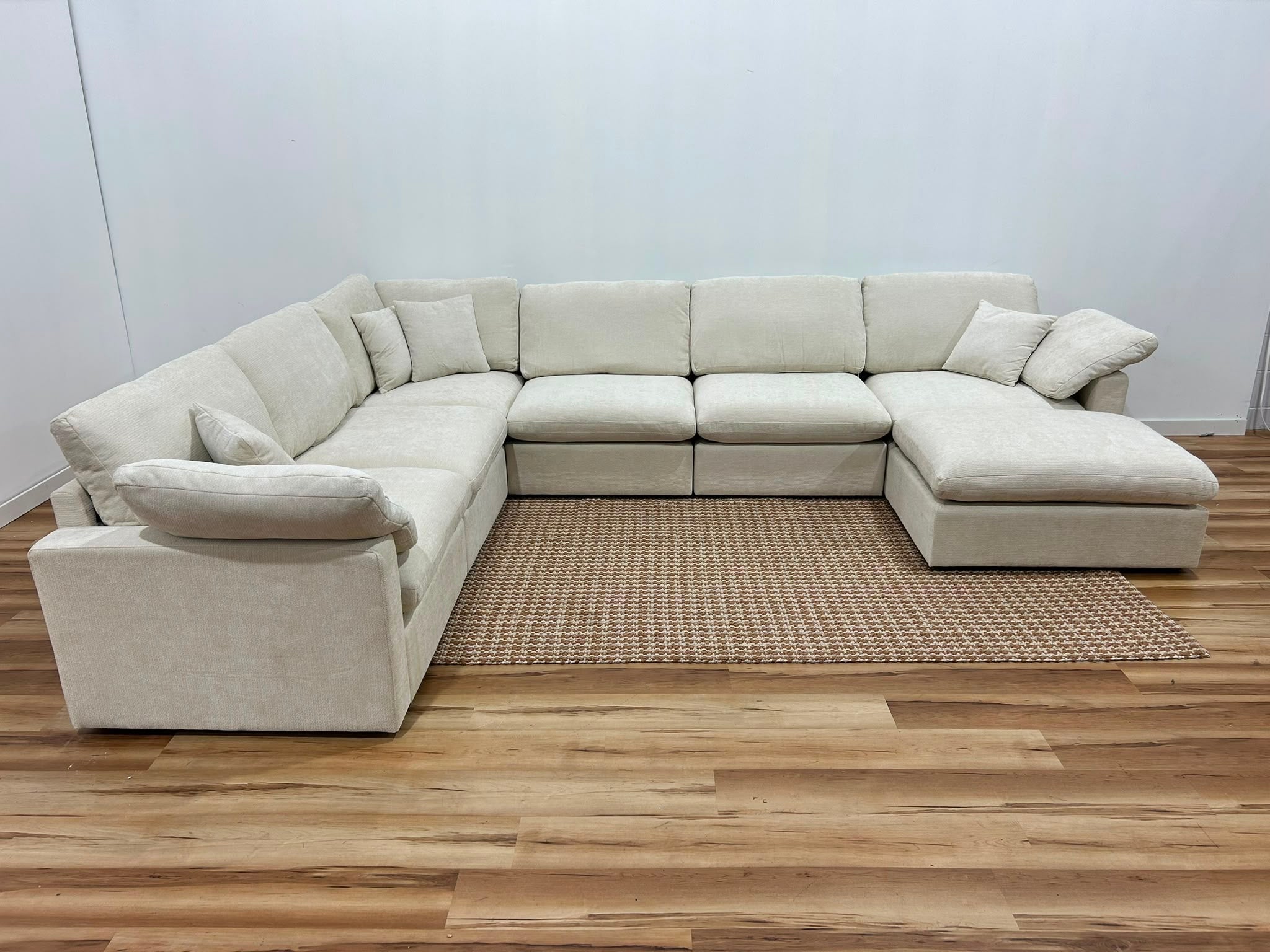 The Nest Modular Sofa 7pc Cream