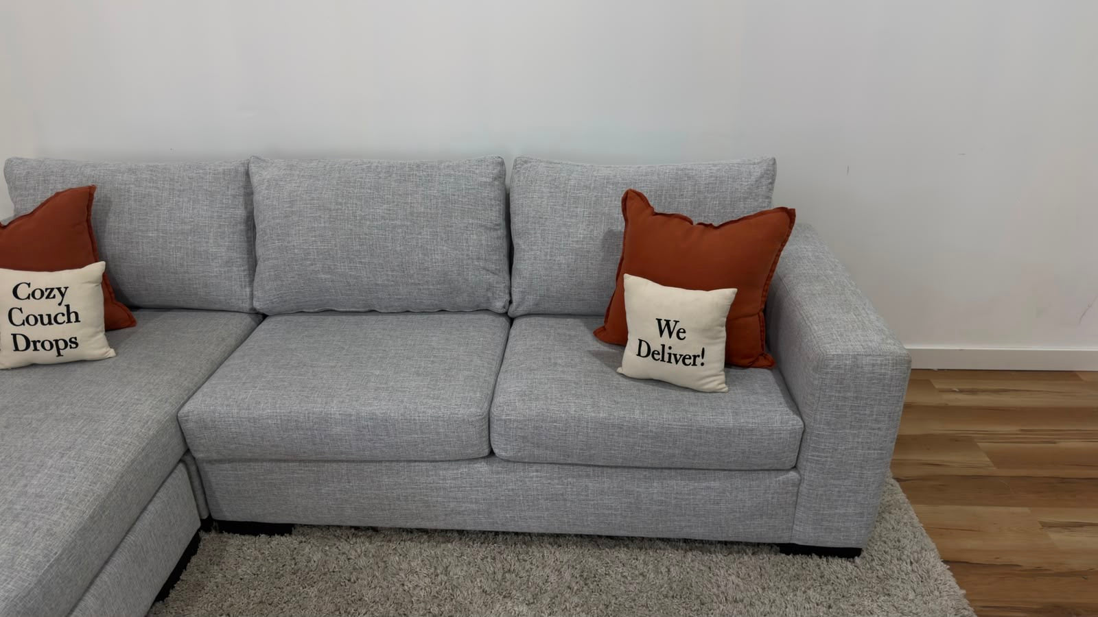 Q Living Reversible Sectional Sofa 108”