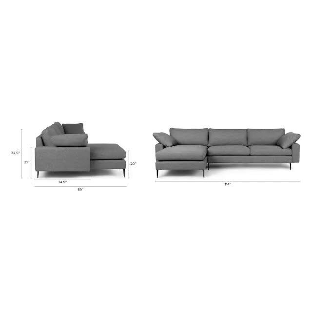 Article Nova Sectional Sofa 114”