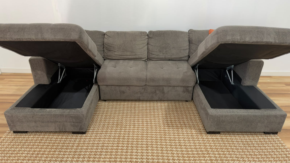 The Brick Legend U-Shape Sofabed 129”