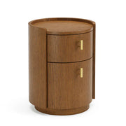 Article - Miila 2-Drawer Nightstand - Smoked Oak