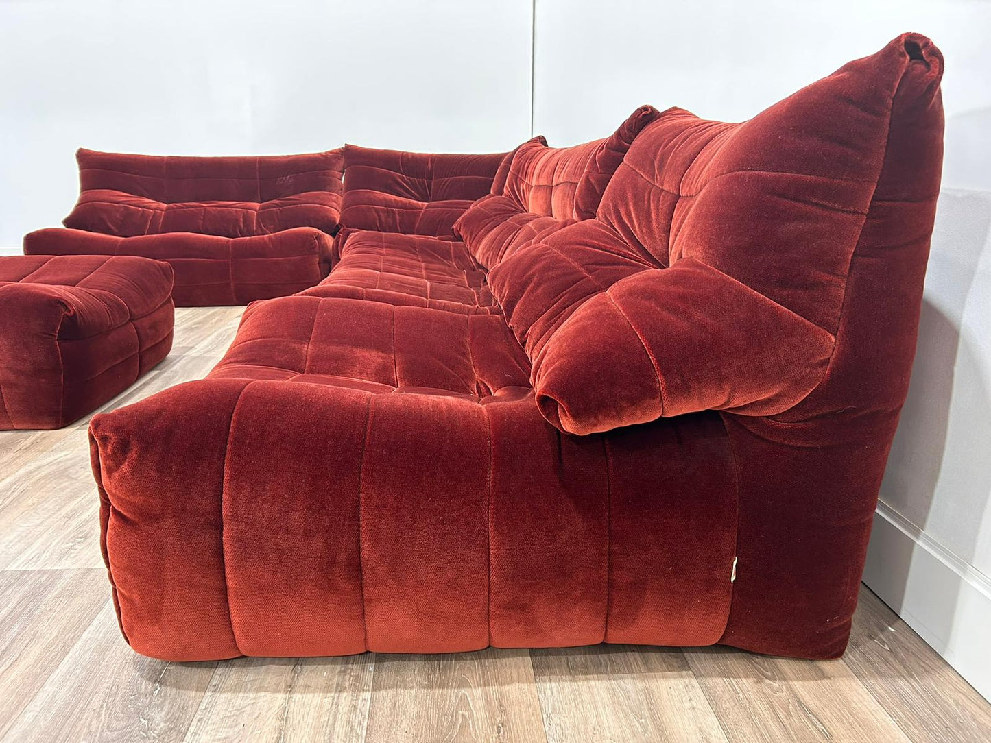 R.S Furniture Inc modular velvet sofa