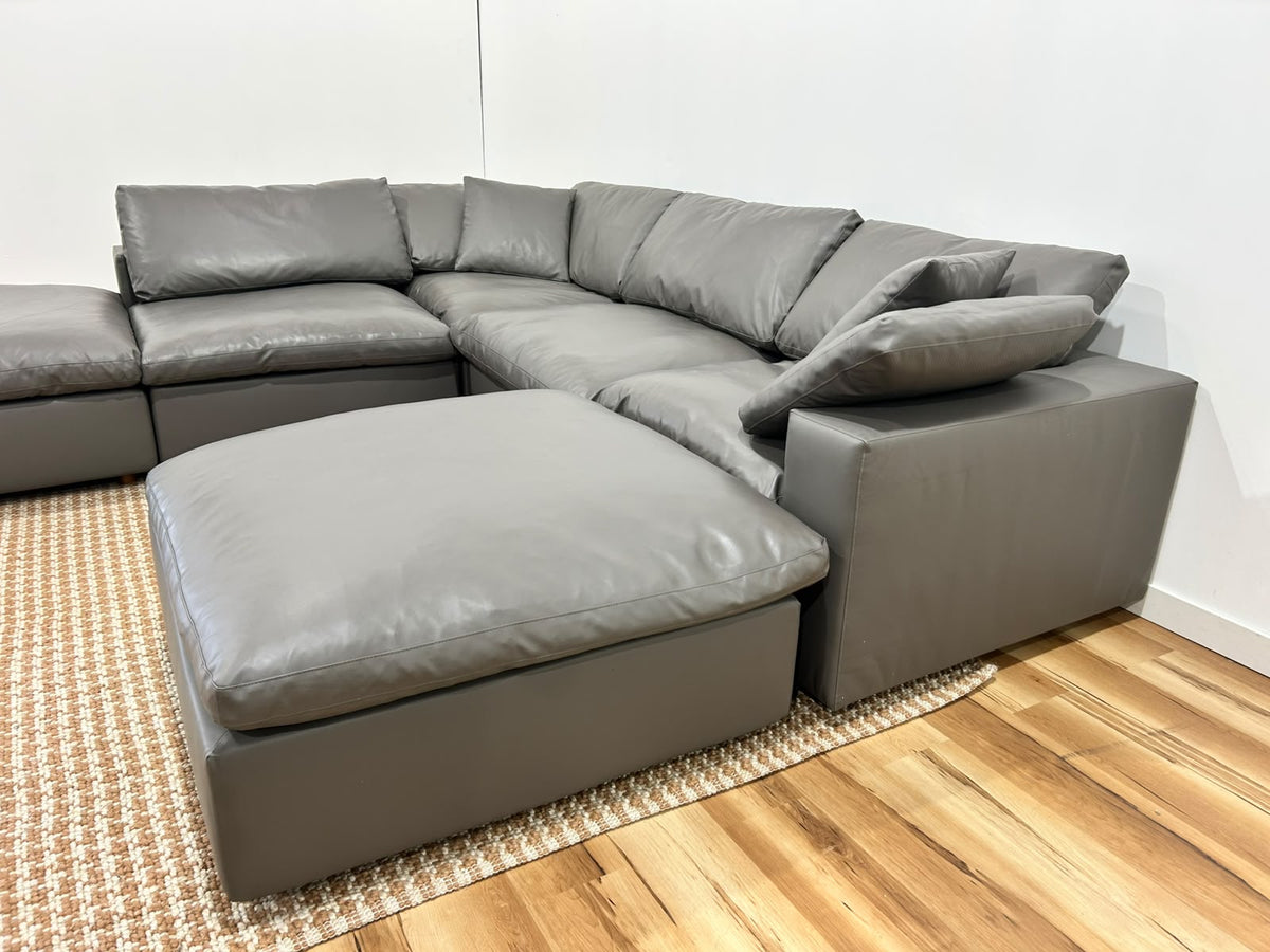 Modway Vegan Leather Cloud Modular Sofa