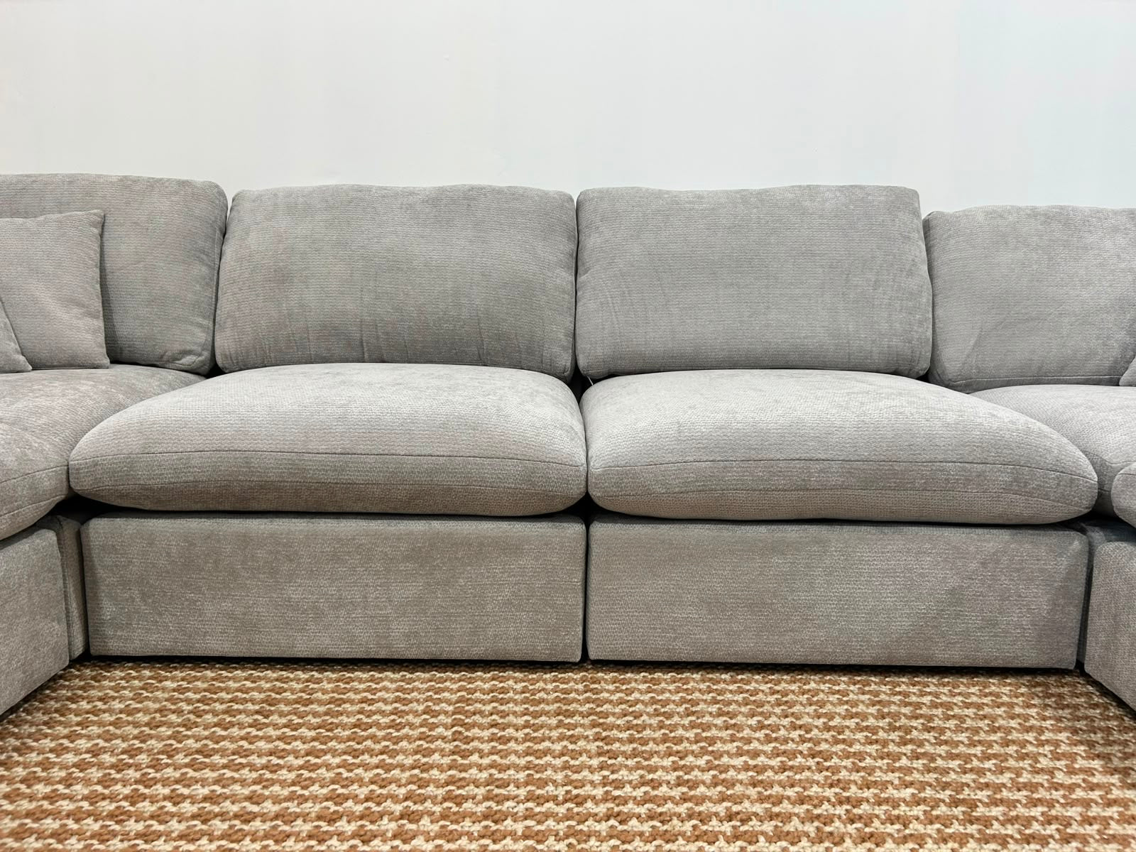The Nest Modular Sofa 7pc Light Grey