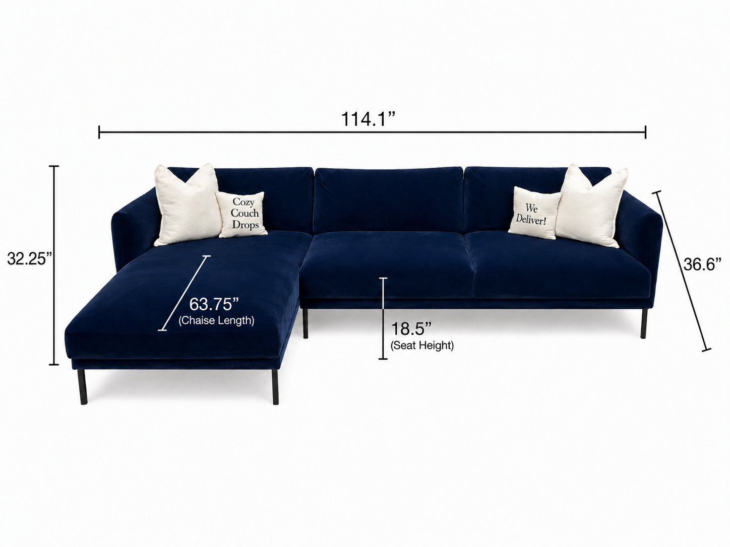 Velvet IKEA Appleyard Sectional Sofa