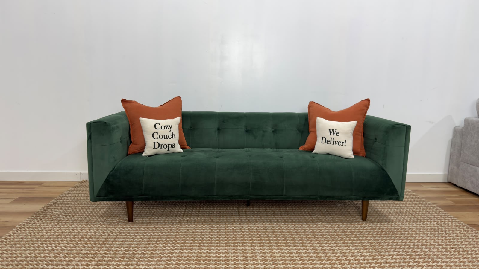 Structube Loretta Velvet 3 Seater Sofa 84”
