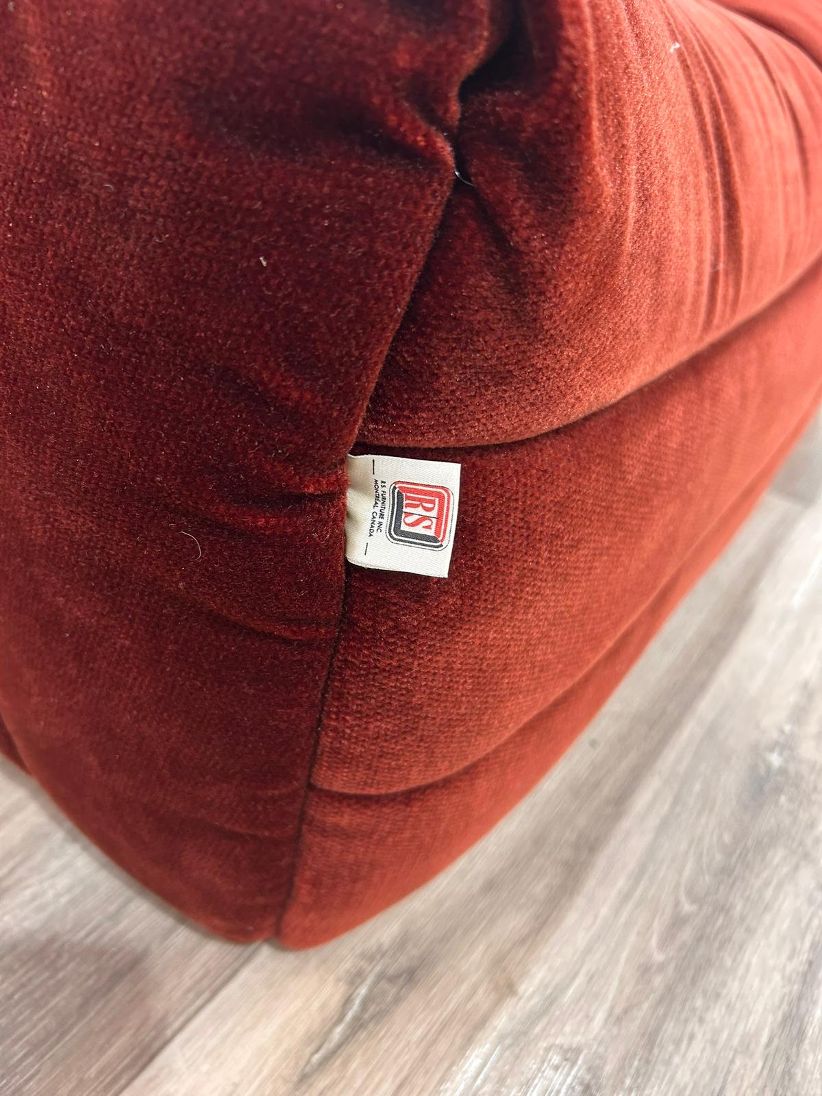 R.S Furniture Inc modular velvet sofa