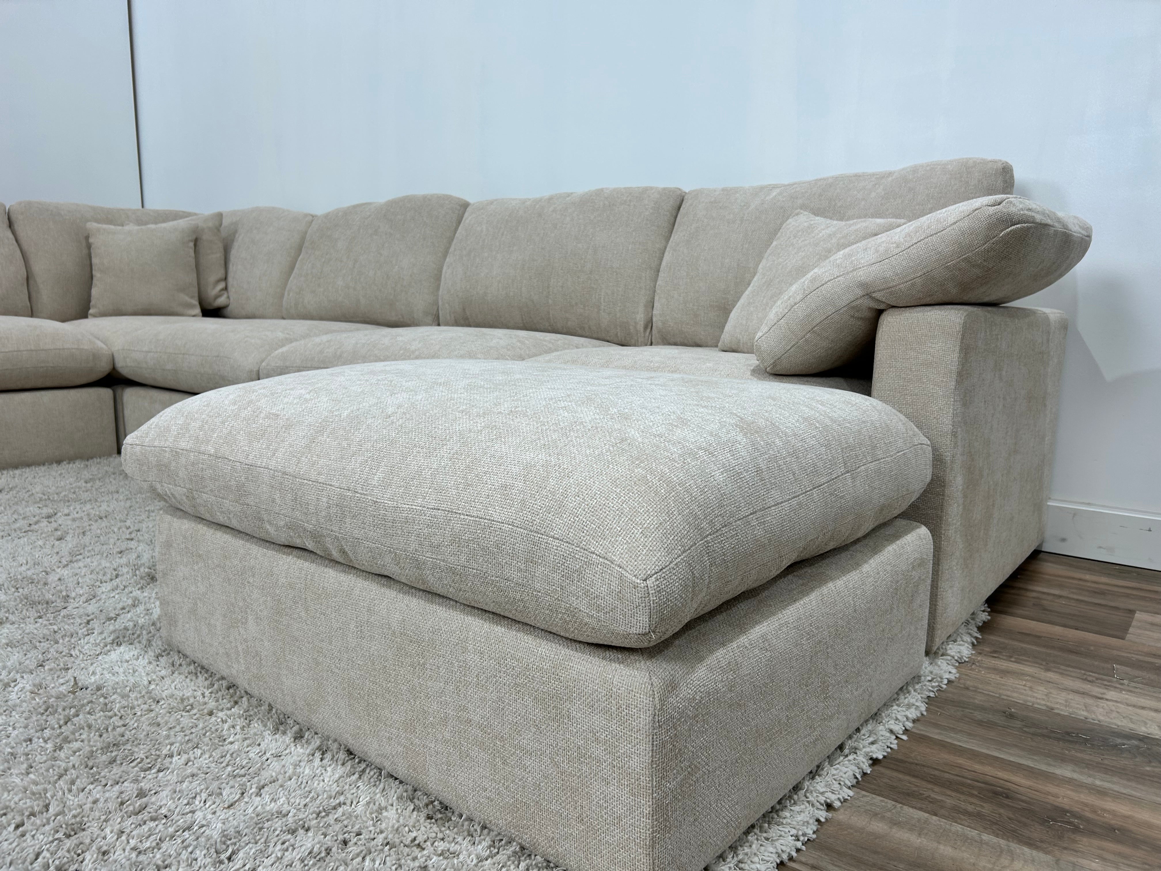 New Modular Sofa 7pc Beige - Pre-order (Back in stock early June)