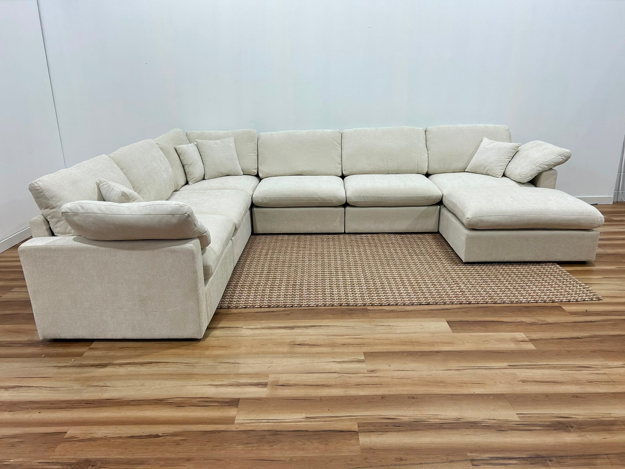 The Nest Modular Sofa 7pc Cream