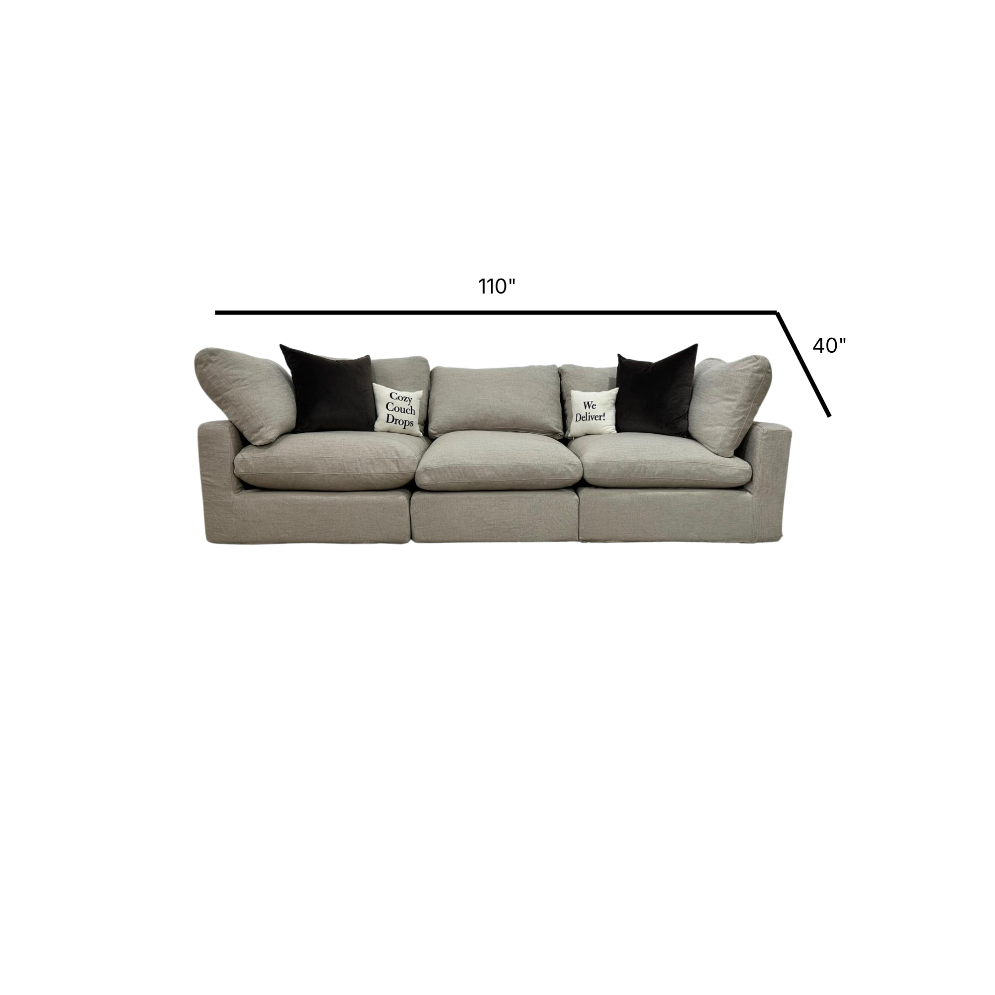 Couch Haus Comfy Modular Sofa 110”