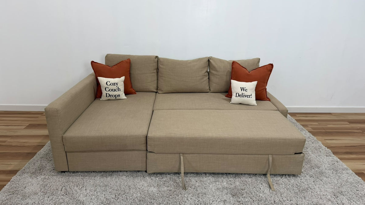 Beige Ikea Friheten Reversible Sofabed 90”