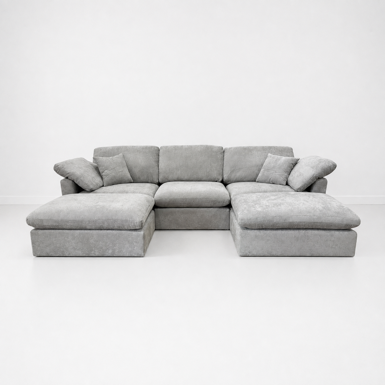 The Nest Modular Sofa 5pc Light Grey