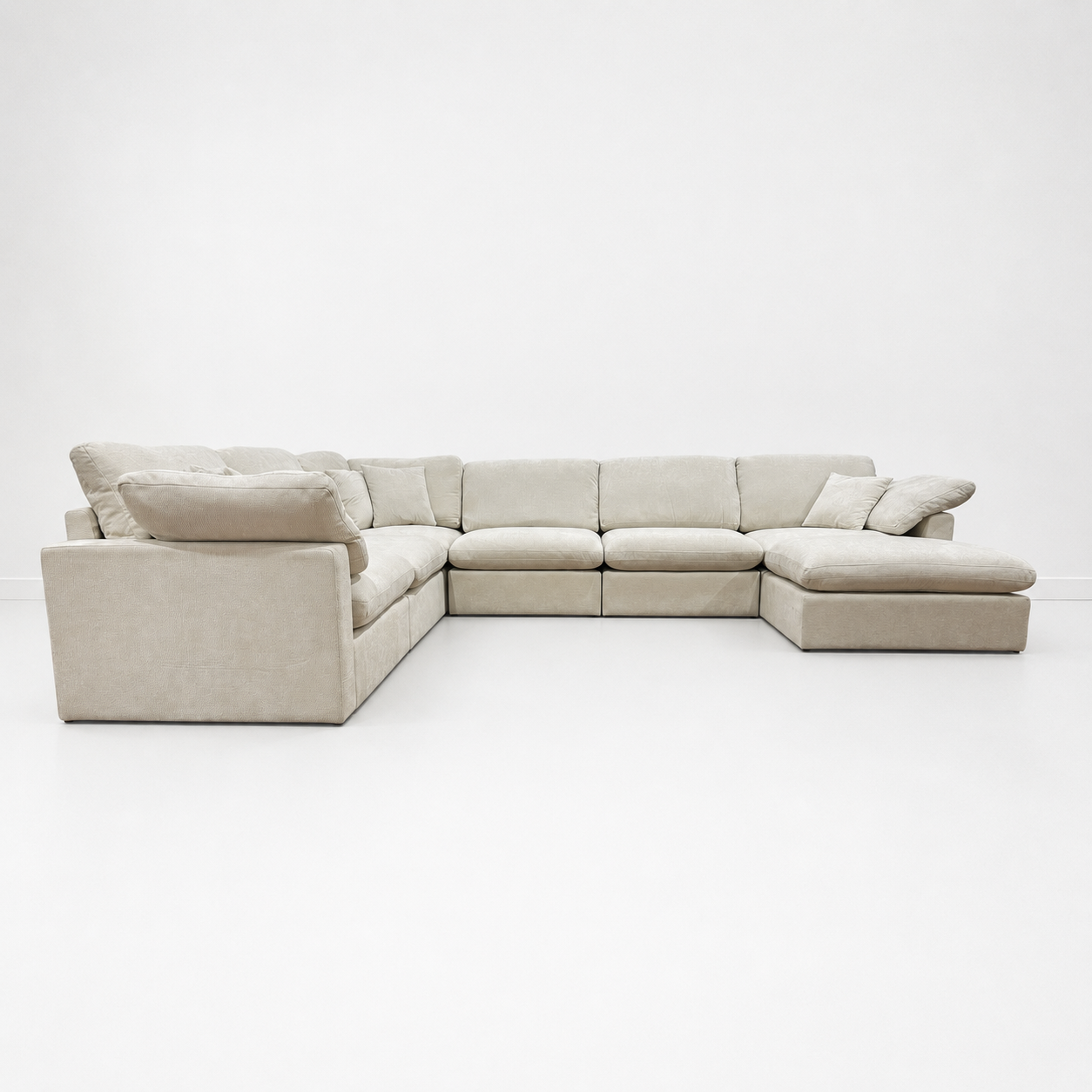 The Nest Modular Sofa 7pc Cream