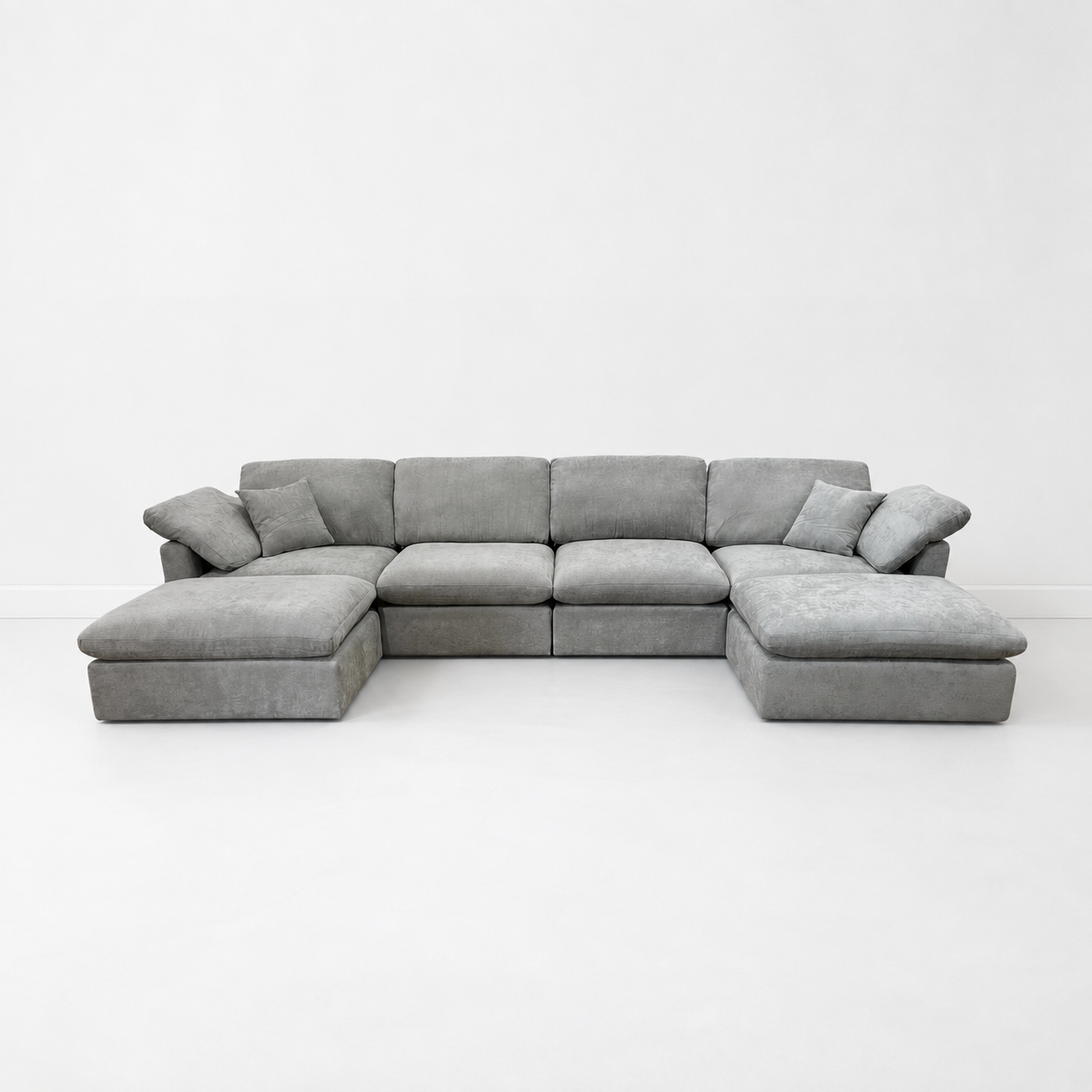The Nest Modular Sofa 6pc Light Grey