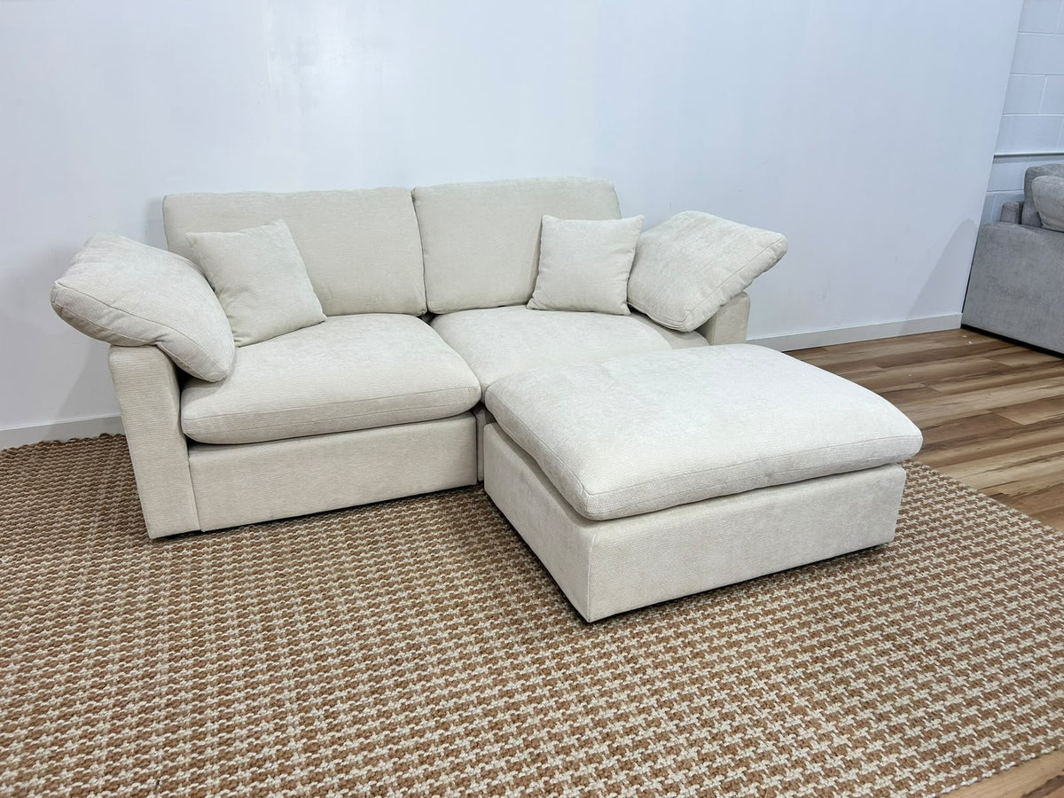 Nest | Cream | Sofa | 2pc + Ottoman