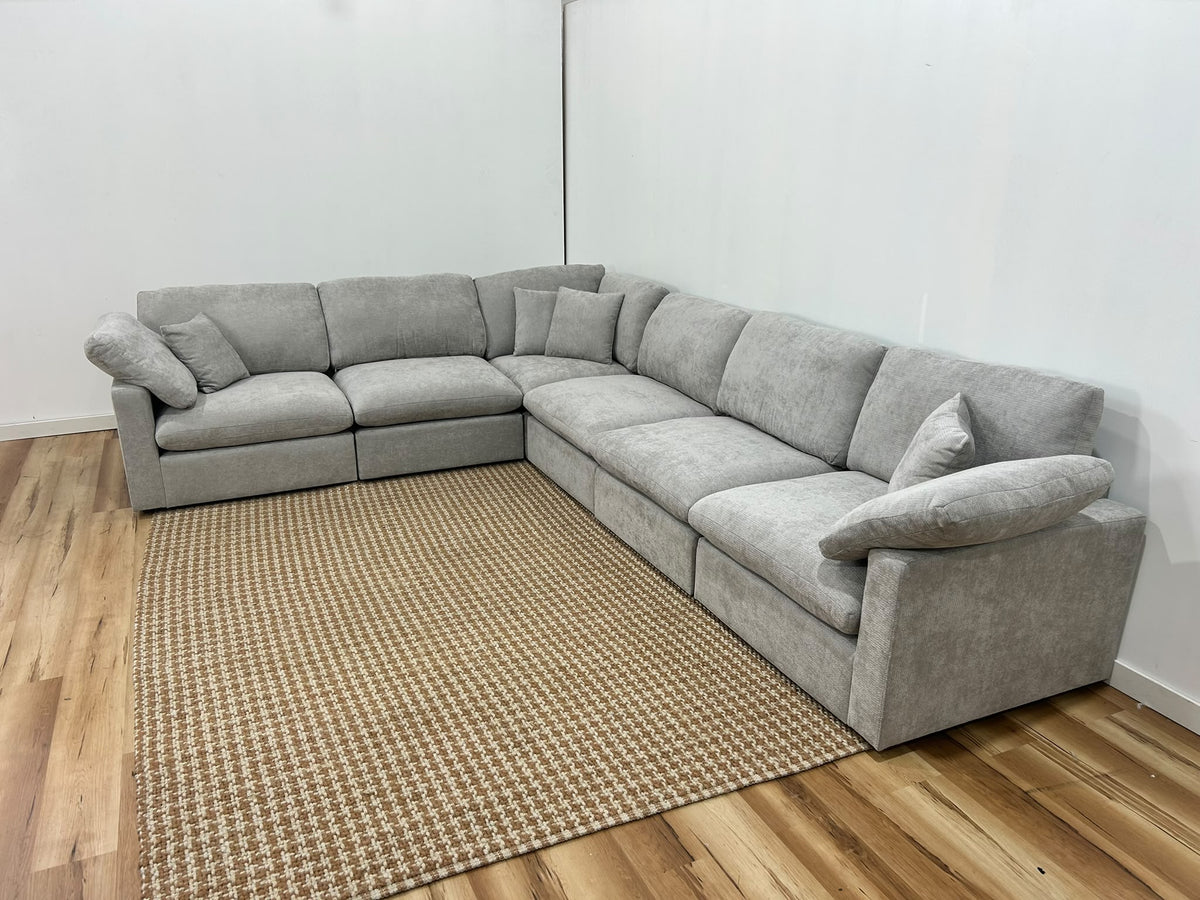 Nest | Light Grey | Corner Sectional | 6pc Corner