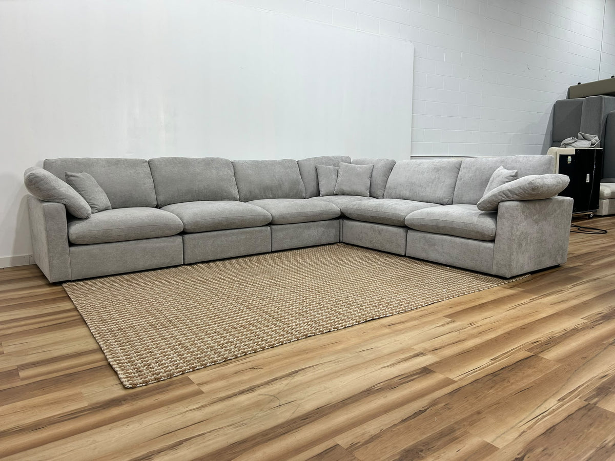 Nest | Light Grey | Corner Sectional | 6pc Corner