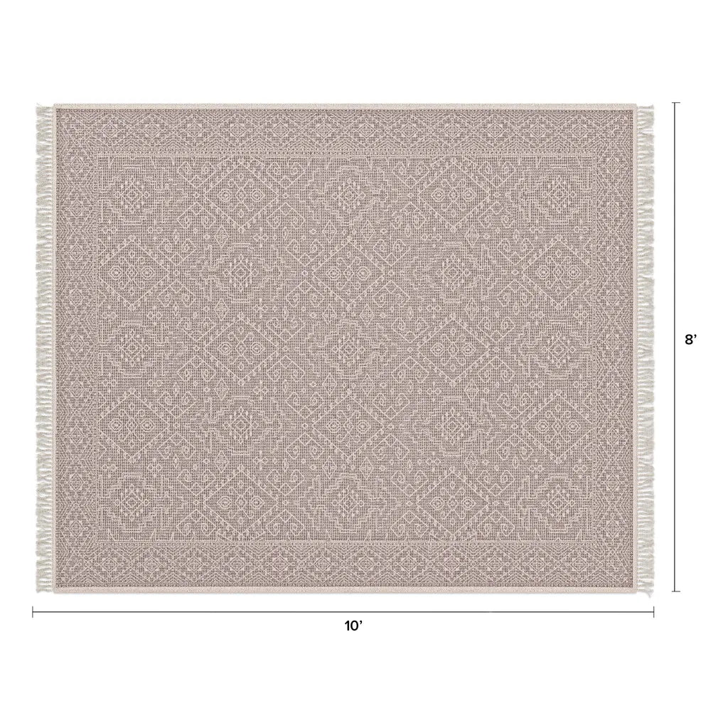 Dorian 8x 10 Reversible Rug - Soft Sage