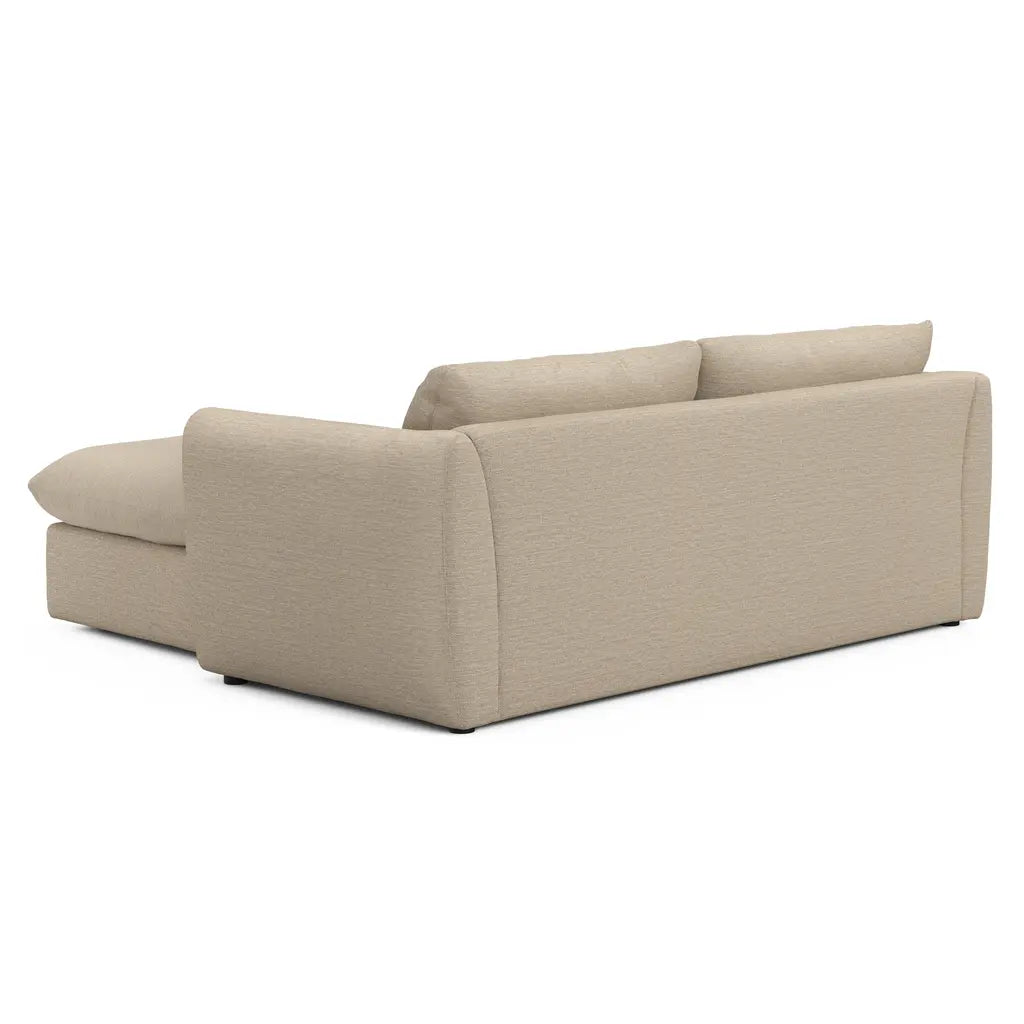 Leigh 86" Reversible Storage Sleeper Sectional - Silver Taupe