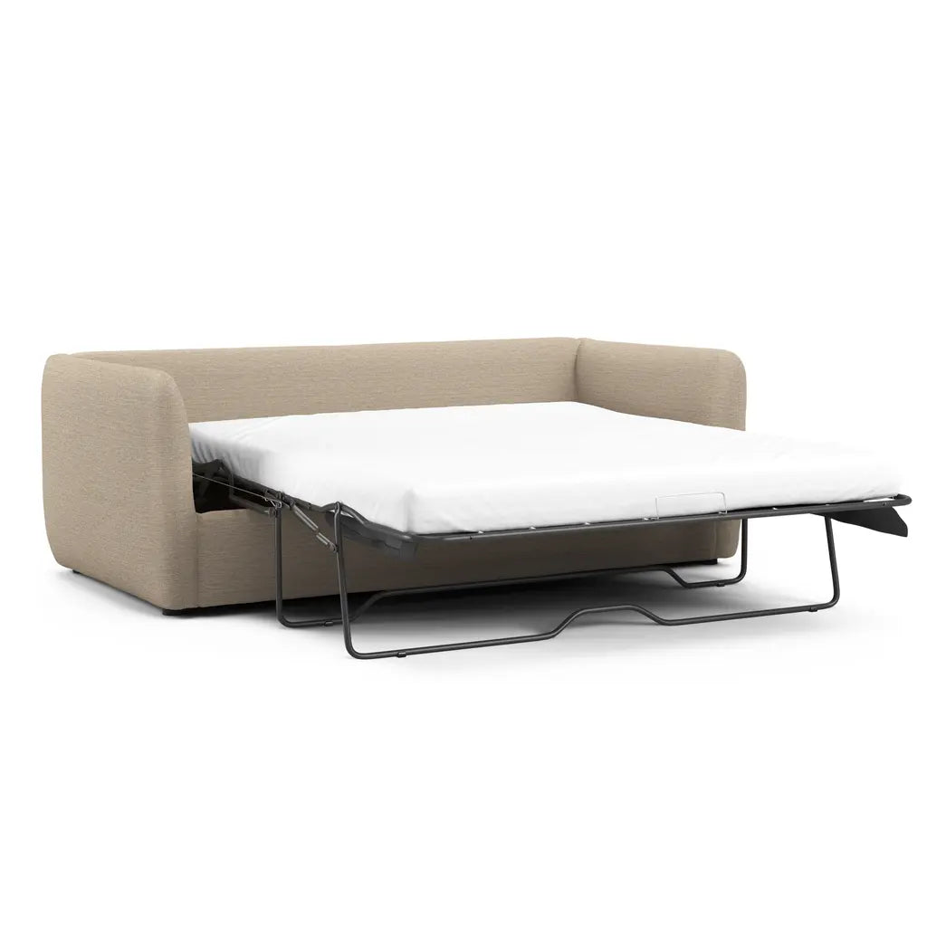 Leigh 86" Reversible Storage Sleeper Sectional - Silver Taupe