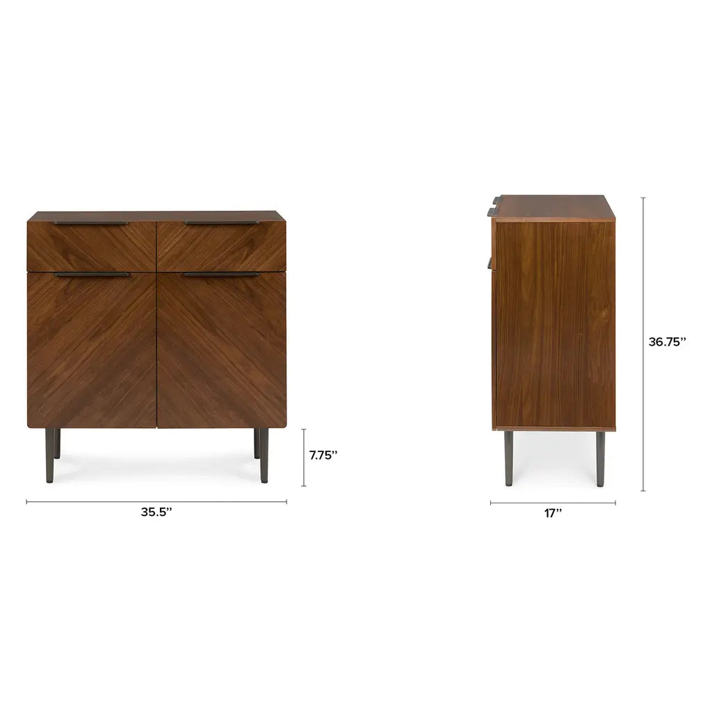 Nera 35.5" Cabinet - Walnut