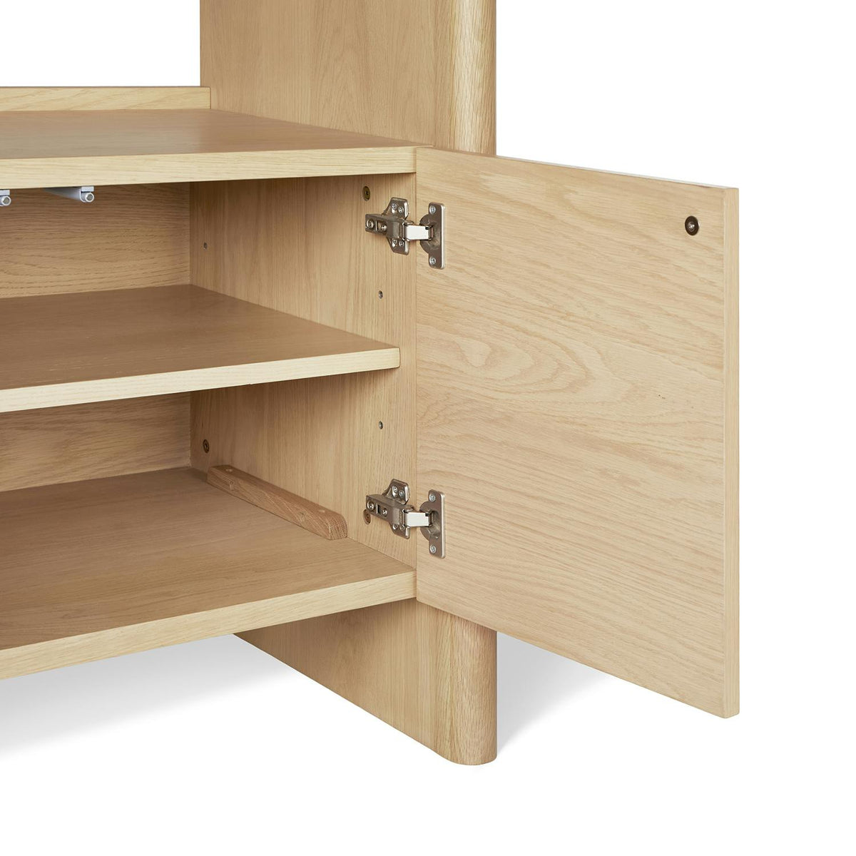 Torme 34" Bookcase with Storage, Tall - White Oak